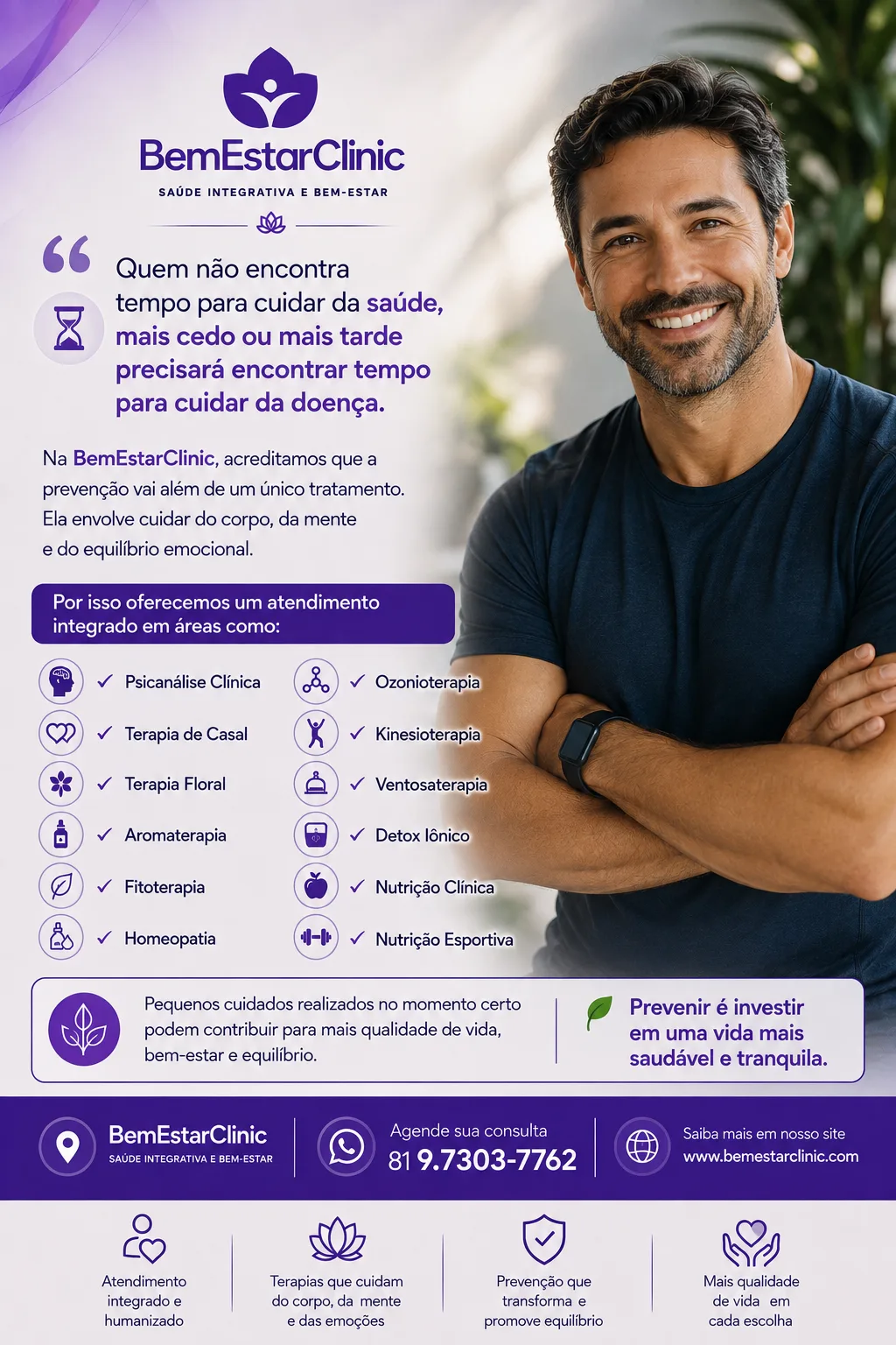 Prevenção Integrativa — BemEstarClinic, Caruaru-PE